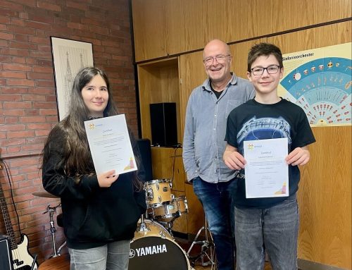 Zertifizierte EMSA-Schülermentor*innen für die Musikpause